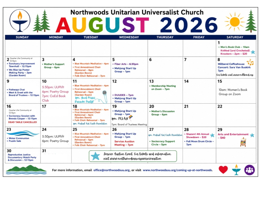 Calendar August 2026